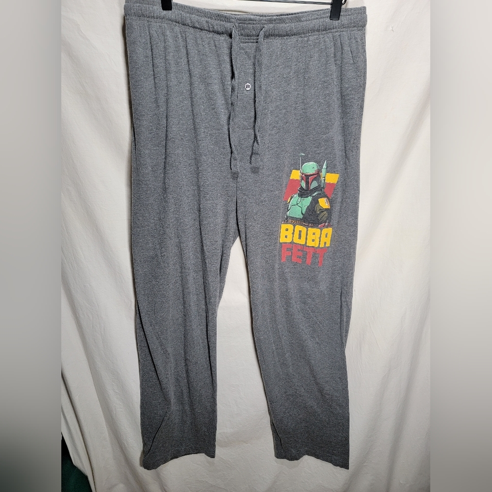 Star Wars size large Boba Fett lightweight gray jogging pants in great shape.